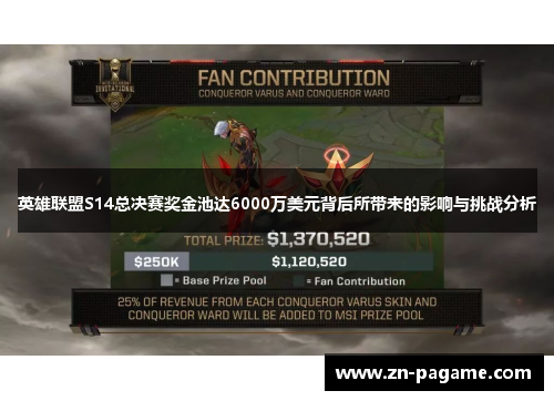 英雄联盟S14总决赛奖金池达6000万美元背后所带来的影响与挑战分析