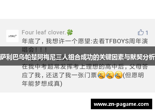 萨利巴乌帕楚阿梅尼三人组合成功的关键因素与默契分析