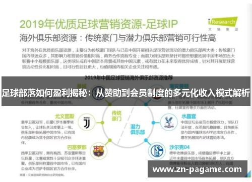 足球部落如何盈利揭秘：从赞助到会员制度的多元化收入模式解析